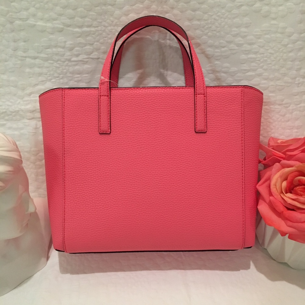🚫🚫SOLD🚫🚫Kate Spade Flamingo Pink Bow Purse - Picture 2 of 6
